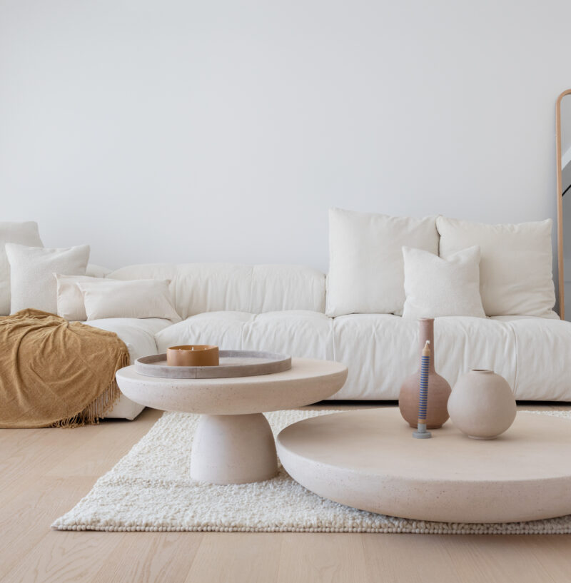 living room cosy minimal luxurious design