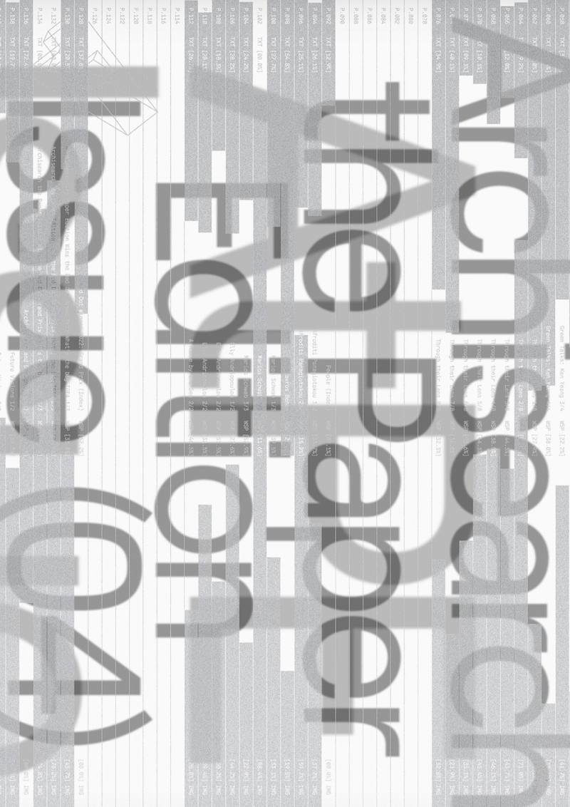 Archisearch Paper Issue