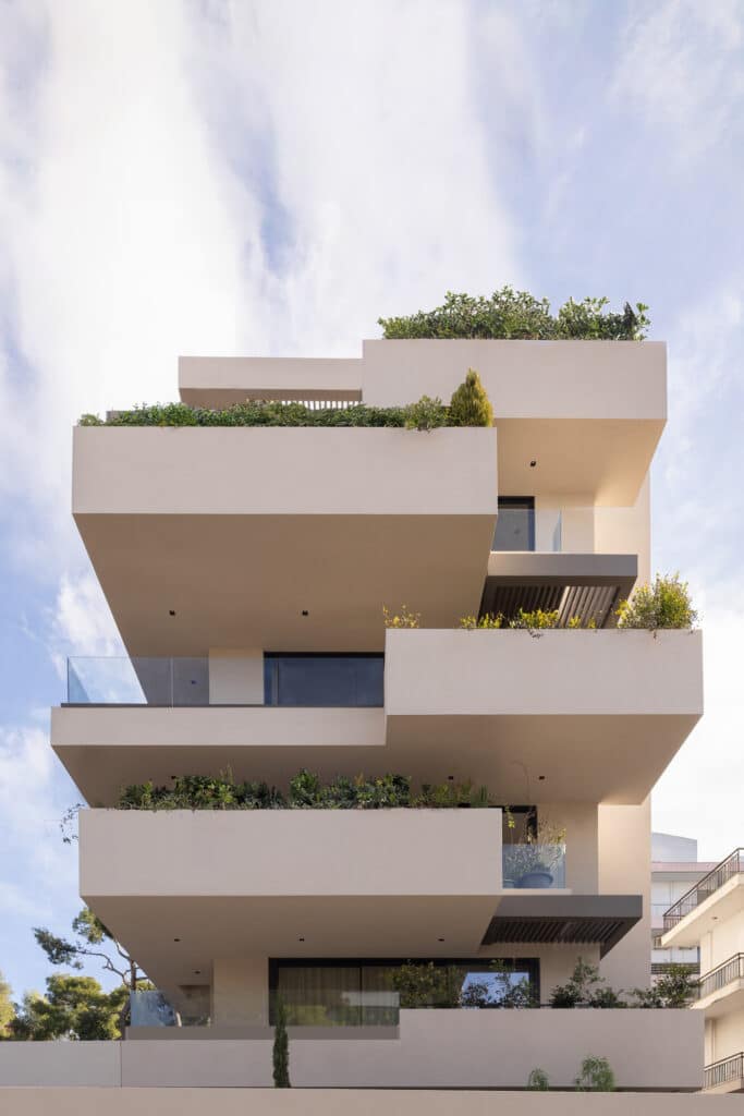 residential design concept balconies with plants