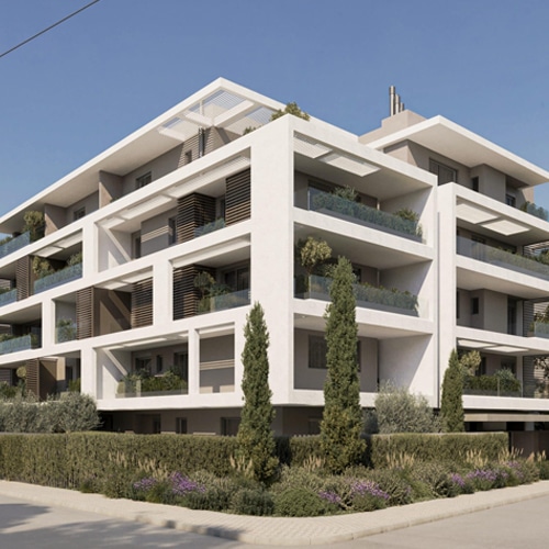 residential building with apartments in chalandri