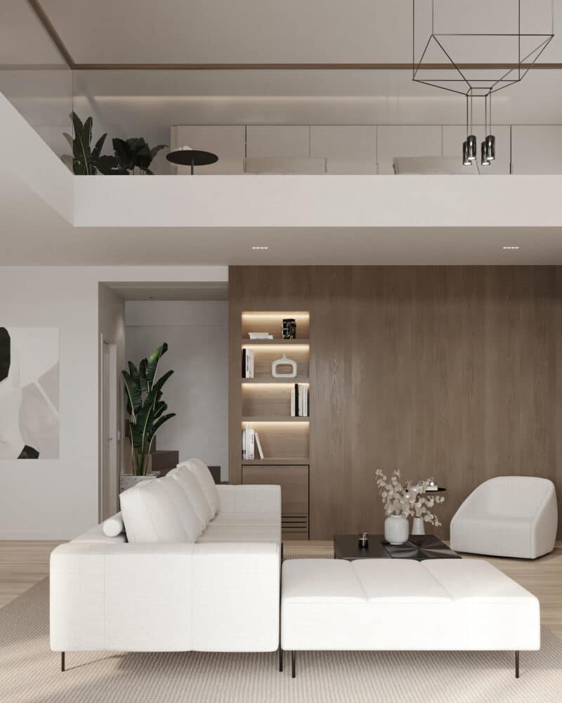 living room open plan layout minimal interior design