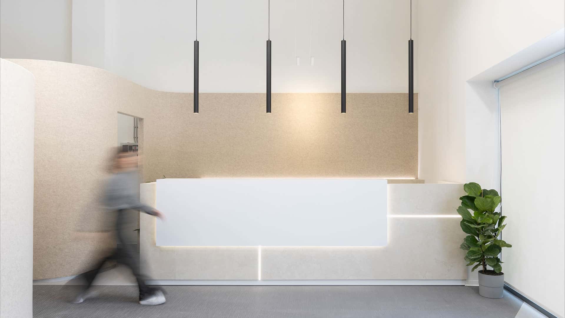 The checkout area in the store