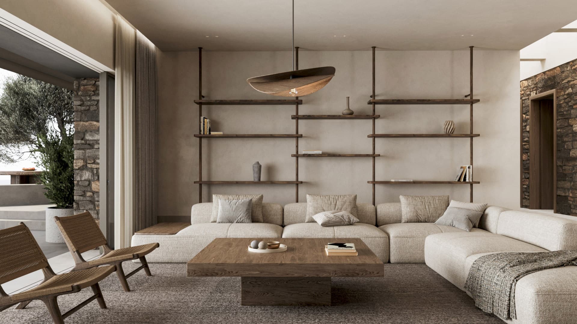 Cave houses Kea, Interior