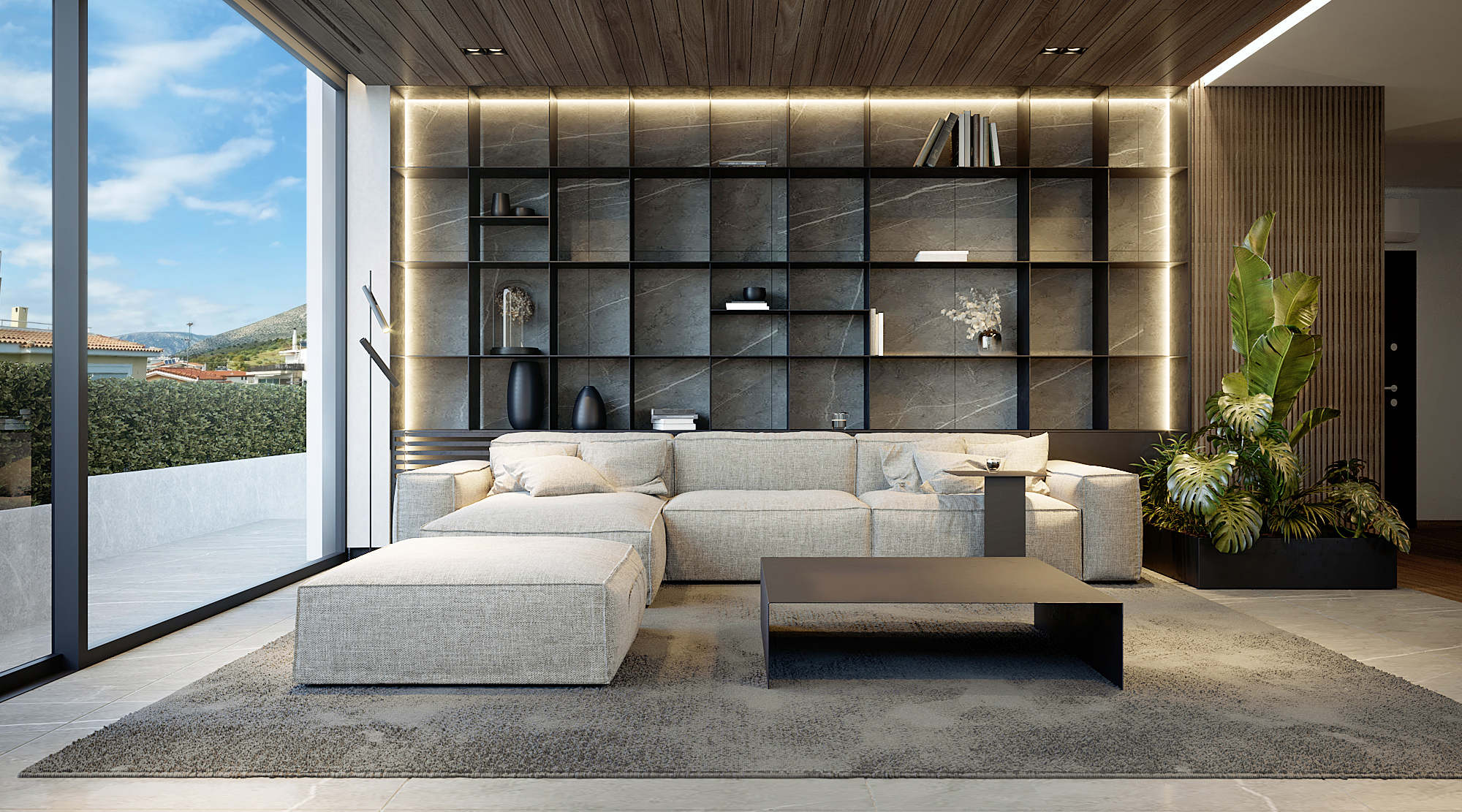 loft style renovation apartment Glyfada Greece