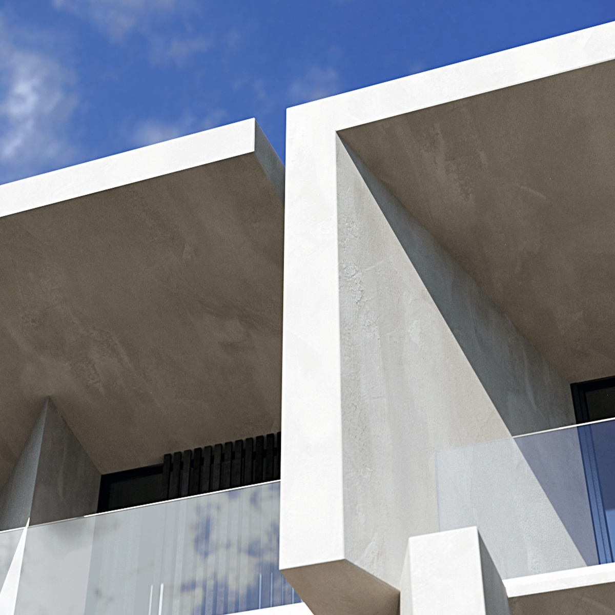 Residential complex in Penteli, facade 